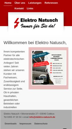 Vorschau der mobilen Webseite www.elektro-natusch.de, IBK Ingenieurbüro Gesamtplanung Elektroanlagen GbR