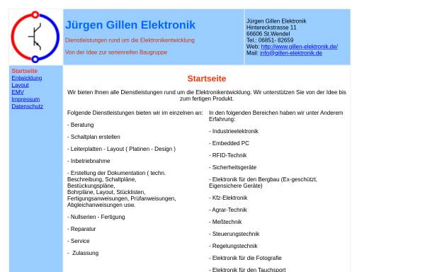 Vorschau von www.gillen-elektronik.de, Jürgen Gillen Elektronik