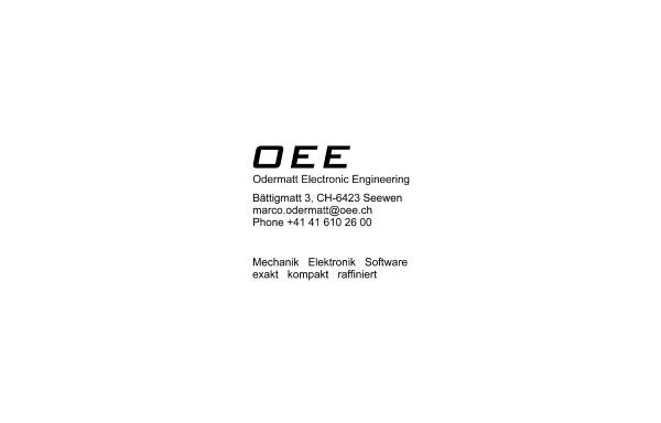 Odermatt Electronic Engineering (OEE), Inh. Marco Odermatt