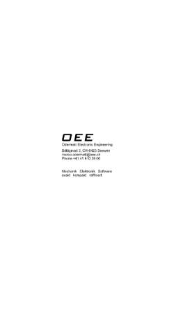 Vorschau der mobilen Webseite www.oee.ch, Odermatt Electronic Engineering (OEE), Inh. Marco Odermatt