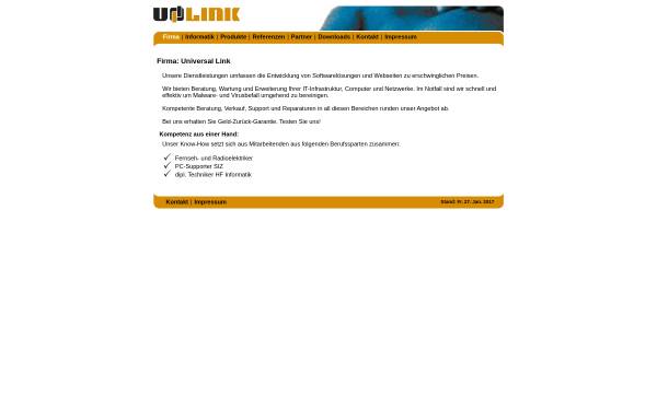 Vorschau von www.universallink.ch, Universal Link Jaton, Inh. Dipl.-Inf.-Techniker Florian Jaton
