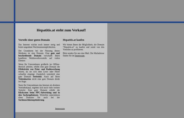 Vorschau von www.hepatitis.at, Hepatitis Liga Österreich