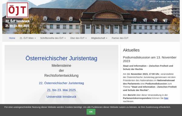 Vorschau von www.juristentag.at, Österreichischer Juristentag