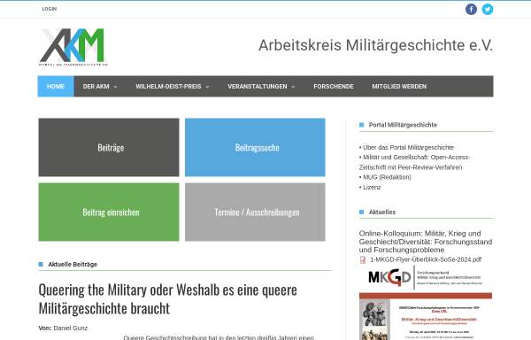 Vorschau von portal-militaergeschichte.de, Arbeitskreis Militärgeschichte e.V.