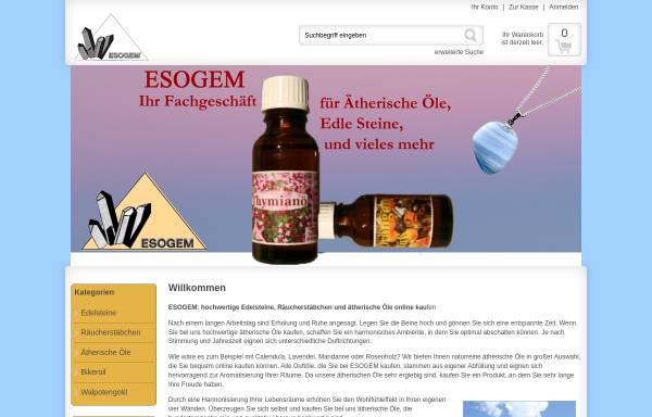Vorschau von www.esogem.de, Esogem, Bad Berneck