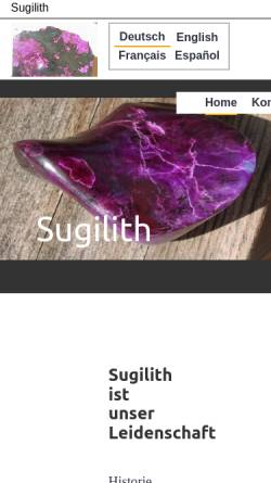 Vorschau der mobilen Webseite www.sugilit.de, Steinladen Böbing: Sugilit.de