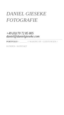 Vorschau der mobilen Webseite www.danielgieseke.com, Daniel Gieseke