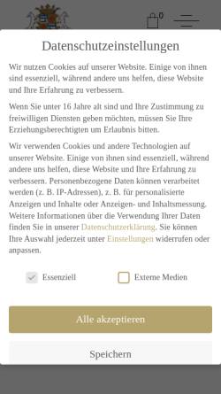 Vorschau der mobilen Webseite www.weingut-metternich.de, Gräflich Wolff Metternich'sches Weingut