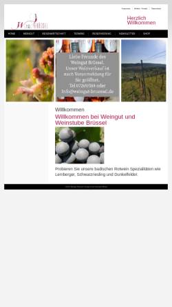 Vorschau der mobilen Webseite www.weingut-bruessel.de, Weingut & Weinstube Brüssel