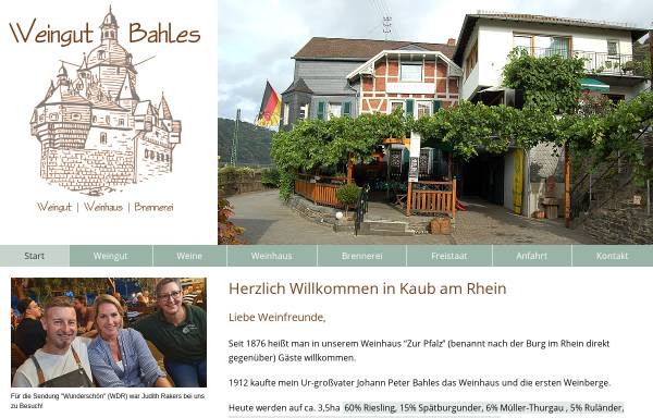 Vorschau von www.weingut-bahles.de, Bahles, Weingut