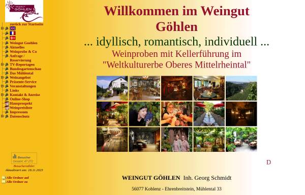 Vorschau von www.weingut-goehlen.de, Göhlen, Weingut