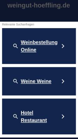 Vorschau der mobilen Webseite www.weingut-hoeffling.de, Hoeffling, Weingut