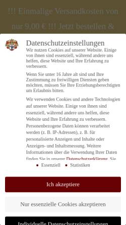 Vorschau der mobilen Webseite www.landhauschristmann.de, Christmann, Weingut & Brennerei