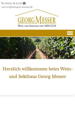 Vorschau der mobilen Webseite www.weingut-messer.de, Weingut Messer