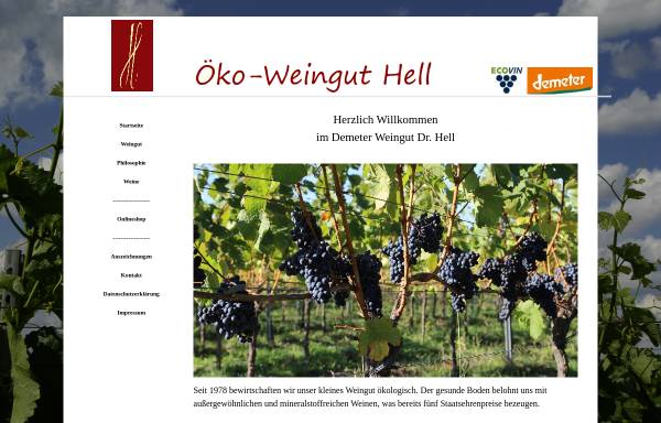 Vorschau von www.weingut-hell.de, Hell, Weingut