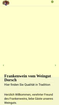 Vorschau der mobilen Webseite www.weingut-dorsch.de, Weingut Dorsch