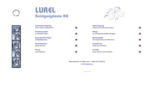 Vorschau von www.lurel.ch, Lurel Reinigungsleute AG