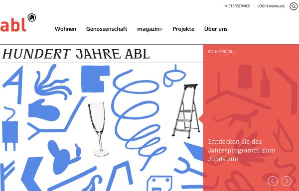 Vorschau von www.abl.ch, Allgemeine Baugenossenschaft Luzern, ABL