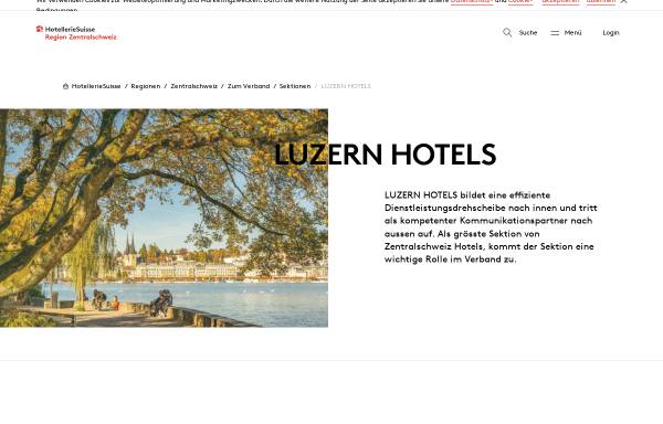 Vorschau von www.luzern-hotels.ch, Luzern Hotels