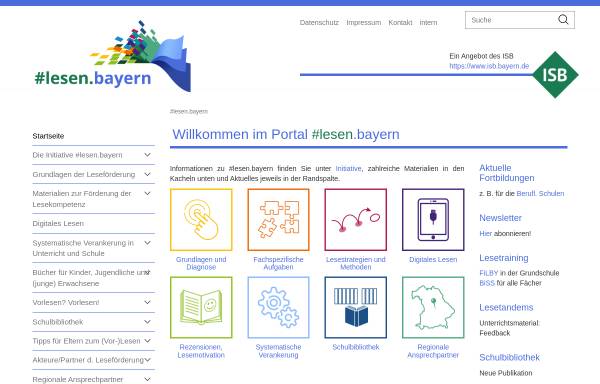 Vorschau von www.leseforum.bayern.de, Leseforum Bayern
