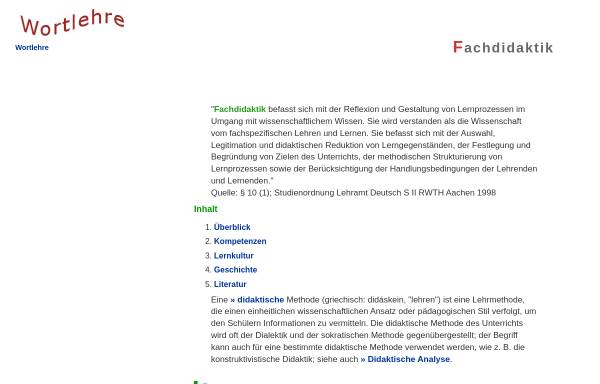 Vorschau von www.fachdidaktik-einecke.de, Online-Didaktik Deutsch