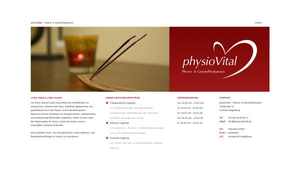 Vorschau von www.physiovital-life.de, physioVital