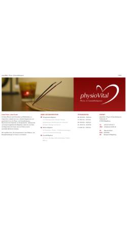 Vorschau der mobilen Webseite www.physiovital-life.de, physioVital