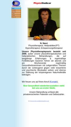 Vorschau der mobilen Webseite www.physiomedicor.de, Physiomedicor