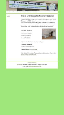 Vorschau der mobilen Webseite andy-neumann.de, Osteopathie Praxis Neumann