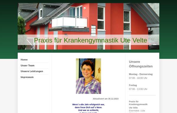 Vorschau von www.physiotherapiesiegen.de, Praxis für Physiotherapie Margit Kreuz-Quartier und Ute Velte