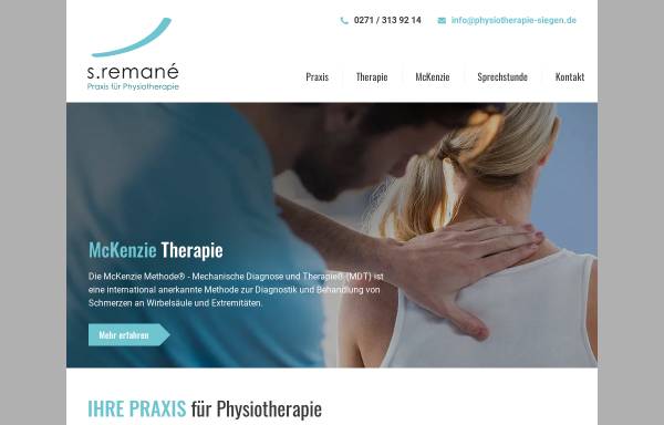 Vorschau von www.physiotherapie-siegen.de, Praxis für Physiotherapie Sven Reman
