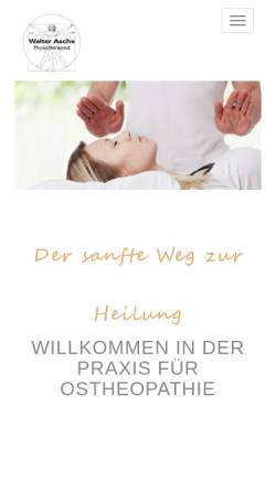 Vorschau der mobilen Webseite www.osteopathiepraxis-unna.de, Privatpraxis für Physiotherapie und Osteopathie