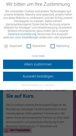 Vorschau der mobilen Webseite www.intersoft-consulting.de, intersoft consulting services GmbH