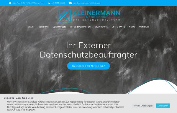 Vorschau von www.kleinermann-sohn.de, Kleinermann & Sohn GmbH
