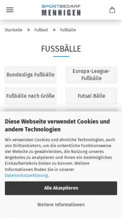 Vorschau der mobilen Webseite www.kirchenliga-fussball.de, Berliner Fussball Kirchenliga