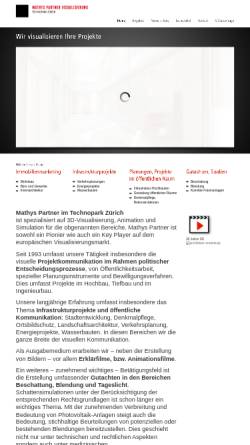Vorschau der mobilen Webseite www.visualisierung.ch, Mathys Partner