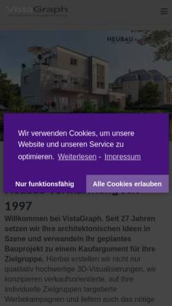 Vorschau der mobilen Webseite www.vistagraph.de, VistaGraph