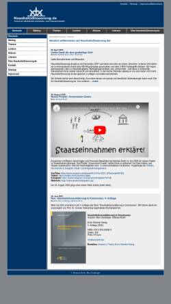 Vorschau der mobilen Webseite haushaltssteuerung.de, Haushaltslexikon
