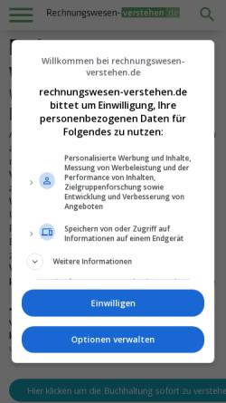 Vorschau der mobilen Webseite www.rechnungswesen-verstehen.de, Rechnungswesen verstehen