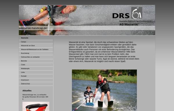 Vorschau von www.wasserski-handicap.de, AG Wasserski im Deutschen Rollstuhlsportverband e.V.