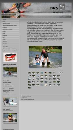 Vorschau der mobilen Webseite www.wasserski-handicap.de, AG Wasserski im Deutschen Rollstuhlsportverband e.V.