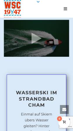 Vorschau der mobilen Webseite www.wsc-cham.ch, Wasserskiclub Cham