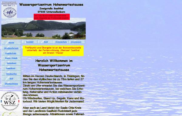 Vorschau von www.hohenwartestausee.de, Wassersport auf dem Hohenwartestausee