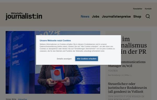 Vorschau von www.wirtschaftsjournalist-online.de, Wijo - Wirtschaftsjournalist-Online