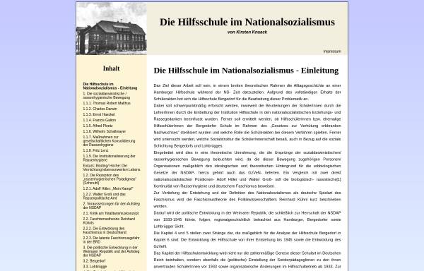 Die Hilfsschule im Nationalsozialismus