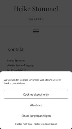 Vorschau der mobilen Webseite heike-stommel.de, Stommel, Heike