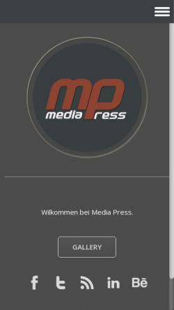 Vorschau der mobilen Webseite www.media-press.de, Media-Press