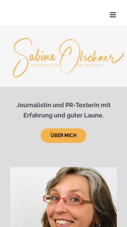 Vorschau der mobilen Webseite www.sabine-olschner.de, Olschner, Sabine