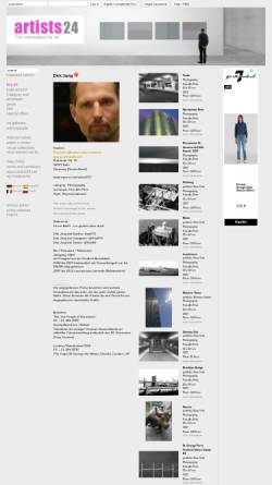 Vorschau der mobilen Webseite artists.de, Redaktion Dirk Jung