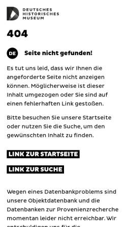 Vorschau der mobilen Webseite www.dhm.de, 25-Punkte-Programm der NSDAP